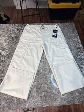 True Religion Military SN Cargo Pant in Winter White
